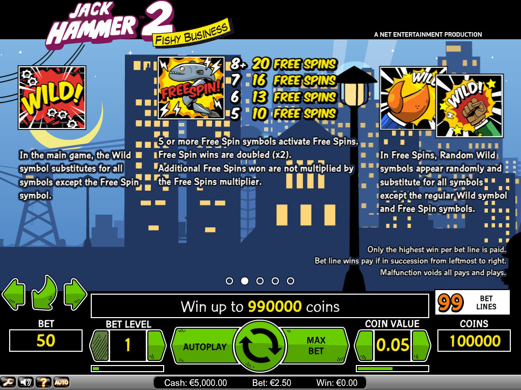 Jack Hammer 2 Szimbólumok