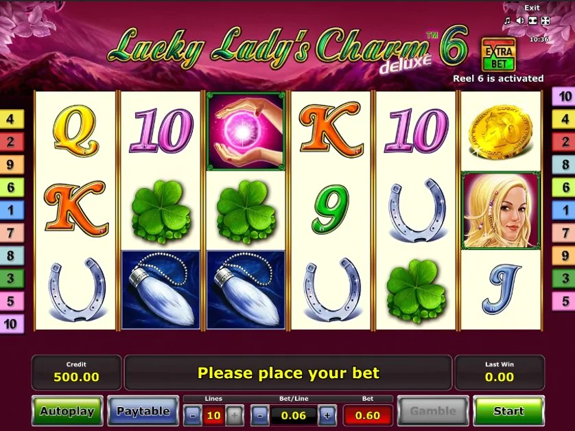 Lucky Lady’s Charm Szimbólumok